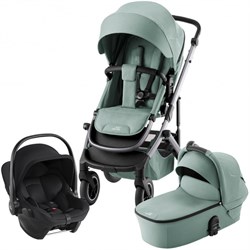 Детская коляска 3 в 1 Britax Roemer Smile 5Z + BS CORE Space Black Jade Green/Space Black 1748948045 - фото 73901