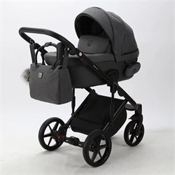 Детская коляска Adamex Lumi Air 3 в 1 L-PS58 Lux Серый с темно-серой эко-кожей 647269186 - фото 79515