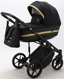 Детская коляска Adamex Rimini 3 в 1 RI01-TIP ЧЕРНЫЙ+ЧЕРН.КОЖА+ЗОЛОТО ОТДЕЛКА 1675142651 - фото 79845