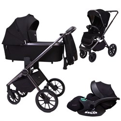 Детская коляска Peppy Monaco GP 3 в 1 с автокреслом Verona Black черный, рама темно-серая 527934425 - фото 80402