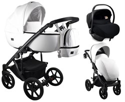 Детская коляска Bexa Air Eco 3 в 1 с автокреслом Avionaut Cosmo 04 белая кожа 1670176172 - фото 82071
