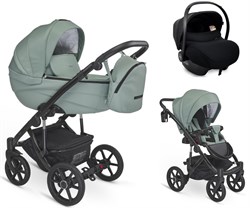 Детская коляска Bexa Ideal 3 в 1 с автокреслом Avionaut Cosmo ID 18 оливковый+оливковая кожа 740492692 - фото 82098
