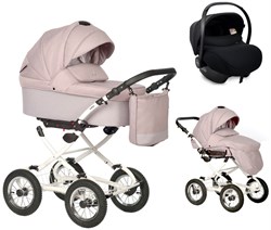 Детская коляска Indigo Barbara 21 Classic 3 в 1 с автокреслом Avionaut Cosmo Ba07 розовый 1859746386 - фото 82148