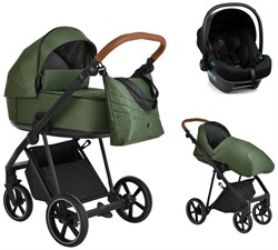Детская коляска Roan Sol 3 в 1 с автокреслом Tutis Elo Lux Black RSL/1013 Boho Green 1647460276 - фото 83536