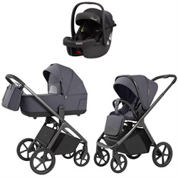 Коляска Carrello Vector 2025 CRL-6551 Ammonite AY329 Pro Absolute Black 3 в 1 Ultimate Grey 138512253 - фото 84841