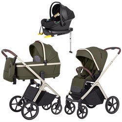 Коляска Carrello Vector CRL-6550 Nova Black Line с базой Isofix 3 в 1 Deep Green 635411812 - фото 87011