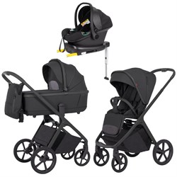 Коляска Carrello Vector CRL-6550 Nova Black Line с базой Isofix 3 в 1 Magnet Black 429889979 - фото 87092