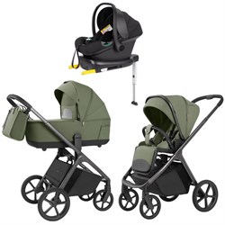 Коляска Carrello Vector 2025 CRL-6551 Nova Black Line с базой Isofix 3 в 1 Field Green 1644479193 - фото 87311