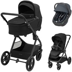 Коляска детская Maxi-Cosi Oxford Plus 3 в 1 с автокреслом Coral 360 Essential Graphite 1978390110 PlusTwillic Black/Черный 1330122849 - фото 88530