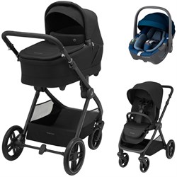 Коляска детская Maxi-Cosi Oxford Plus 3 в 1 с автокреслом Pebble 360 Essential Blue 1978390110 PlusTwillic Black/Черный 1786318832 - фото 89384