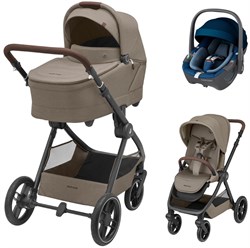 Коляска детская Maxi-Cosi Oxford Plus 3 в 1 с автокреслом Pebble 360 Essential Blue 1978470110 Twillic Truffle/Трюфель 1973928650 - фото 89478