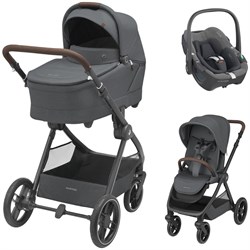 Коляска детская Maxi-Cosi Oxford Plus 3 в 1 с автокреслом Pebble 360 Select Grey 1978204110 PlusTwillic Graphite/Графит 544103108 - фото 89525