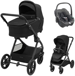 Коляска детская Maxi-Cosi Oxford Plus 3 в 1 с автокреслом Pebble 360 Select Grey 1978390110 PlusTwillic Black/Черный 908162485 - фото 89564