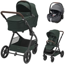 Коляска детская Maxi-Cosi Oxford Plus 3 в 1 с автокреслом Pebble 360 Pro Twillic Graphite 1978403110 Twillic Green/Зеленый 1897675992 - фото 89755