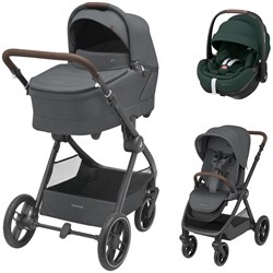Коляска детская Maxi-Cosi Oxford Plus 3 в 1 с автокреслом Pebble 360 Pro Twillic Green 1978204110 PlusTwillic Graphite/Графит 421937016 - фото 89829