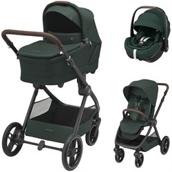 Коляска детская Maxi-Cosi Oxford Plus 3 в 1 с автокреслом Pebble 360 Pro Twillic Green 1978403110 Twillic Green/Зеленый 263355160 - фото 89901