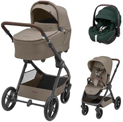 Коляска детская Maxi-Cosi Oxford Plus 3 в 1 с автокреслом Pebble 360 Pro Twillic Green 1978470110 Twillic Truffle/Трюфель 1825543936 - фото 89937