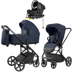 Коляска Carrello Alfa CRL-6522 2025 Nova DK791 Black Line с базой Isofix 3 в 1 Denim Blue 1270771426 - фото 90390