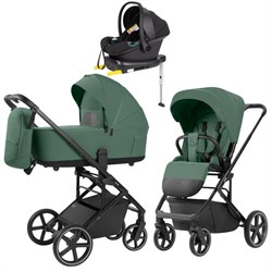 Коляска Carrello Alfa CRL-6522 2025 Nova DK791 Black Line с базой Isofix 3 в 1 Meadow Green 1333262062 - фото 90533