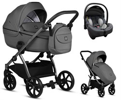 Детская коляска Tutis Uno 5 Plus Essential collection 3 в 1 с автокреслом Elo Lux EduSky Grey 1402145 Canella 631780834 - фото 90787