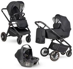 Детская коляска Farfello Liberty 3 в 1 Black magic/Магический черный LBR-1 1159973611 - фото 90835