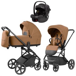 Коляска Carrello Alfa CRL-6522 2025 Ammonite AY329 Pro Absolute Black 3 в 1 Honey Beige 1586690331 - фото 91033