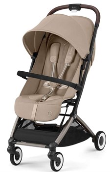 Прогулочная коляска Cybex Orfeo TPE Almond Beige с дождевиком и бампером 785278333 - фото 92542