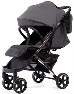 Прогулочная коляска Peppy Polo 2.0 Steel grey хром рама, сумка 1136693679 - фото 93554