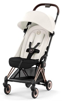Прогулочная коляска Cybex Coya Off White с дождевиком и бампером/Rosegold 1897969519 - фото 94191