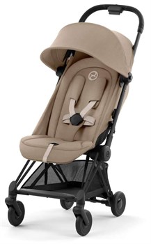 Прогулочная коляска Cybex Coya Cozy Beige с дождевиком и бампером/Matt Black 1012209180 - фото 94322