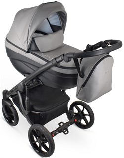 Детская коляска Bexa Ideal Eco 2 в 1 IE05 черный+св.серая кожа 1236037532 - фото 9552