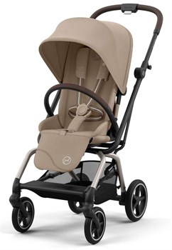 Прогулочная коляска Cybex Eezy S Twist Plus 2 TPE Almond Beige с дождевиком 180526620 - фото 95563