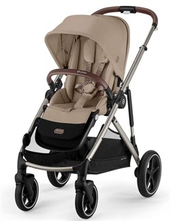 Прогулочная коляска Cybex Gazelle S TPE Almond Beige с корзиной и дождевиком 1049206789 - фото 98173