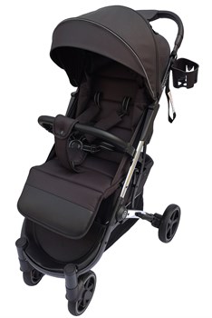 Коляска прогулочная Peppy Polo silver black хром рама, сумка 1656288124 - фото 99708