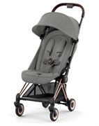 Прогулочная коляска Cybex Coya Mirage Grey с дождевиком и бампером/Rosegold 316545141