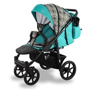Детская прогулочная коляска Sevillababy Colibri CLB-04 бирюзовый-принт абстракция 222199828