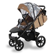 Детская прогулочная коляска Sevillababy Colibri CLB-06 бежевый-светло-серый принт 850474311