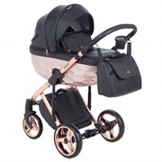 Детская коляска Adamex Chantal Star Collection 2 в 1 STAR101 черный+розовый 458629722