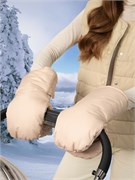 Муфты на ручку коляски AmaroBaby Mitts бежевый 1558627517