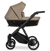Детская коляска Peppy Fleur 2 в 1 03 Песочная ткань, черная рама 1958427710