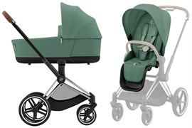Коляска 2 в 1 Cybex Priam IV Chrome Brown complete Leaf Green 1328435966
