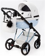 Детская коляска Adamex Quantum Superstar Deluxe 2 в 1 Q-STAR138-K (БЕЛ.КОЖА+ГОЛУБ.ДНО+ГОЛУБ.РАМА) 1598886780