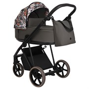 Детская коляска Roan Sol Flowers 2 в 1 RSF/5003 Forest Clearing/Black 1647275524