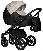 Детская коляска Indigo Mio Eco 2 в 1 04 черная кожа+св.бежевая кожа 181425608