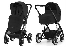 Коляска 2 в 1 Cybex Talos S Lux BLK Moon Black с дождевиком прогулочного блока 557196842