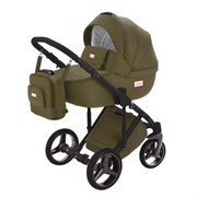 Детская коляска Adamex Luciano Deluxe 2 в 1 Q106 (ХАКИ 100% КОЖА) 244374246