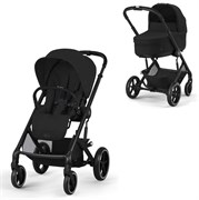 Коляска Cybex Balios S Lux BLK 2025 2 в 1 Moon Black с дождевиками 118220385