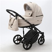 Детская коляска Adamex Rimini Deluxe 2 в 1 RI213 СВ.БЕЖ.КОЖА+БЕЖ.ПЕРЛ.ОТДЕЛКА 1906978948