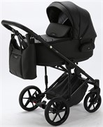 Детская коляска Adamex Zico Deluxe 2 в 1 Z-SA02 ЧЁРН.КОЖА 1304613198