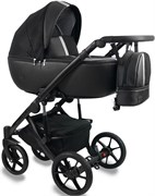 Детская коляска Bexa Air 2 в 1 07 черная кожа+серебряный 1821030229